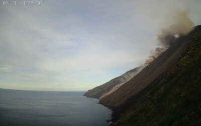 Comunicato trabocco lavico vulcano Stromboli del 24 Gennaio 2023 ore 14:45 UTC
